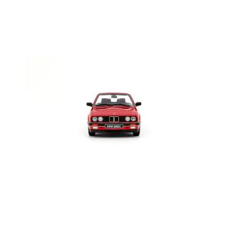 BMW 325i Convertible Bright Red 308 1986 OttO mobile 1:18 Resinemodell (Türen, Motorhaube... nicht zu öffnen!)